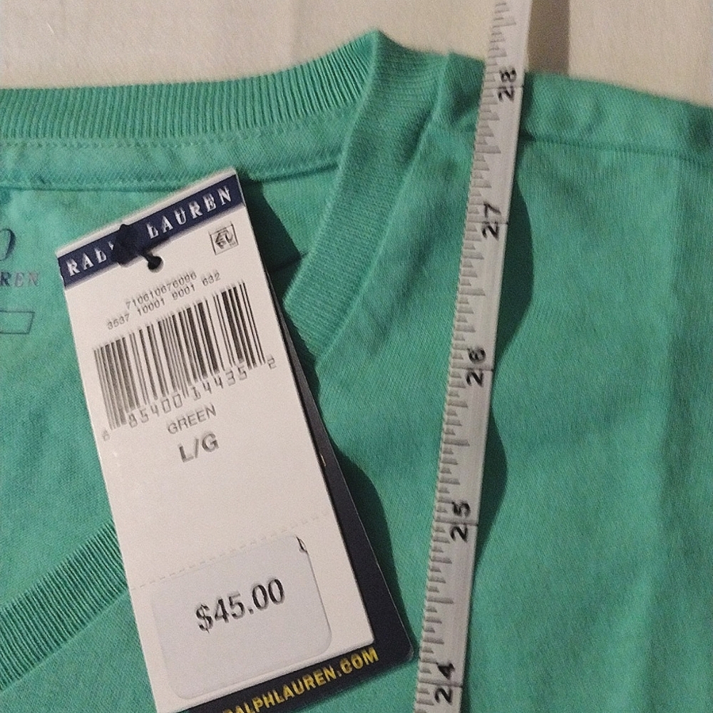 NWT❤️🔥POLO by Ralph Lauren V-Neck T-shirt Men's Large & Small💚 - Picture 11 of 11